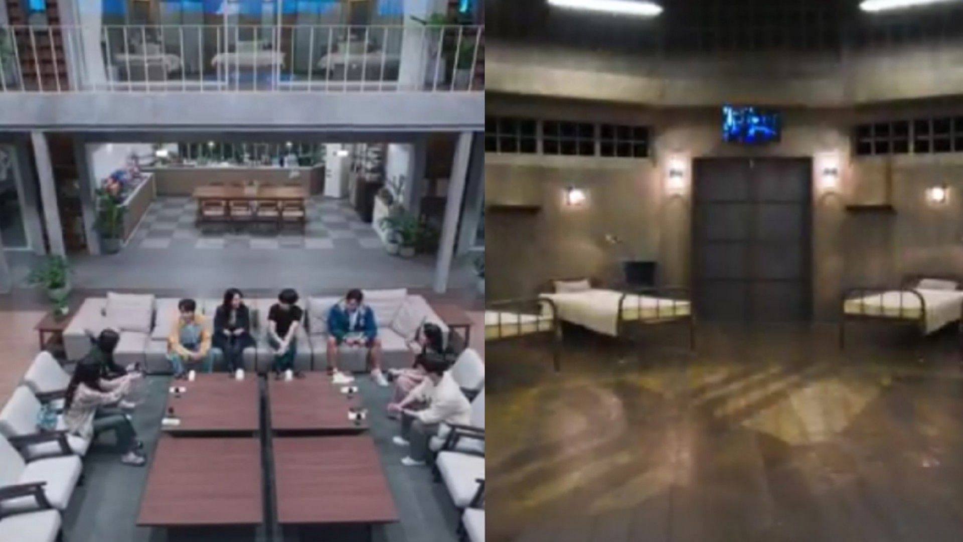 2 living areas of The Devil's Plan season 2 (Image via Netflix)